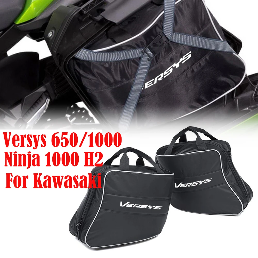 

For Kawasaki Ninja Motorcycle Luggage Bags Expandable Lnner Bags Black Trunk Lnner Bags Ninja 1000H2 /Versys 650/1000