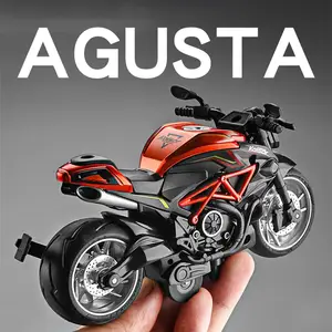 Modello di moto in lega Agusta in miniatura Diecast Racing Off road moto simulazione auto giocattolo strada moto modello ragazzo regalo AliExpress
