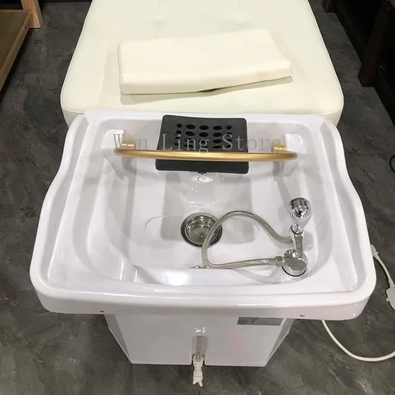 سرير محمول للعلاج المائي أو أثاث غرفة المعيشة كرسي شامبو طاولة طعام سرير تدليك متنقل سيلا إصلاح القدم دي بورو #2