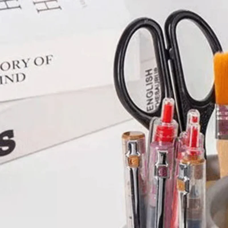 

360° Rotating Pen Holder Large Capacity Cute Pencil Storage Box Desktop Organizer School Office Stationery