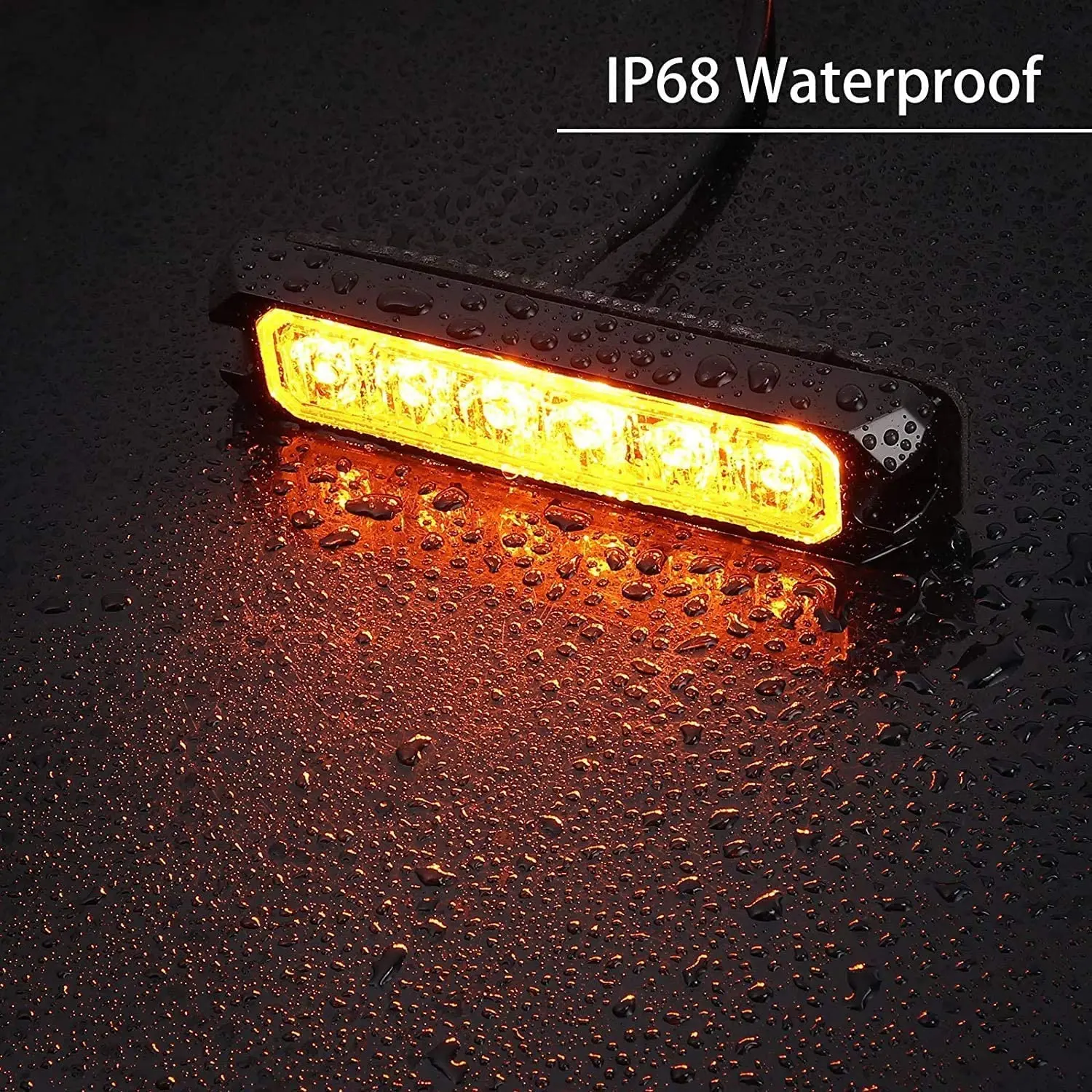 2pcs 4LED 6LED Warning Flashing Light Bar Car Strobe Lights Hazard Beacon Emergency flash lamp Universal 12V 24V Vehicle Truck