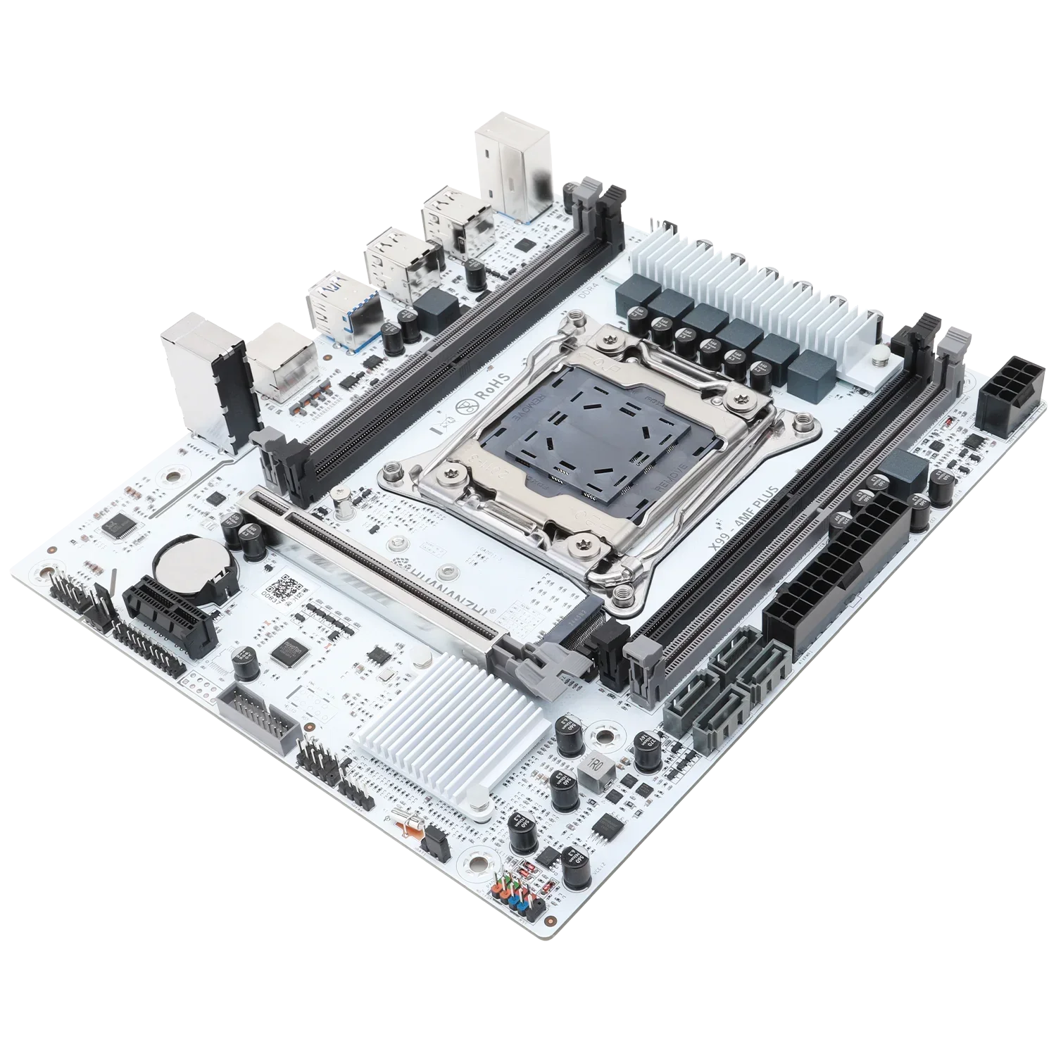 لوحة أم HUANANZHI X99 4MF plus LGA 2011-3 Xeon تدعم اتصال ذاكرة TPM 2.0 DDR4 RECC/NON-ECC NVME لاستخدام الخادم