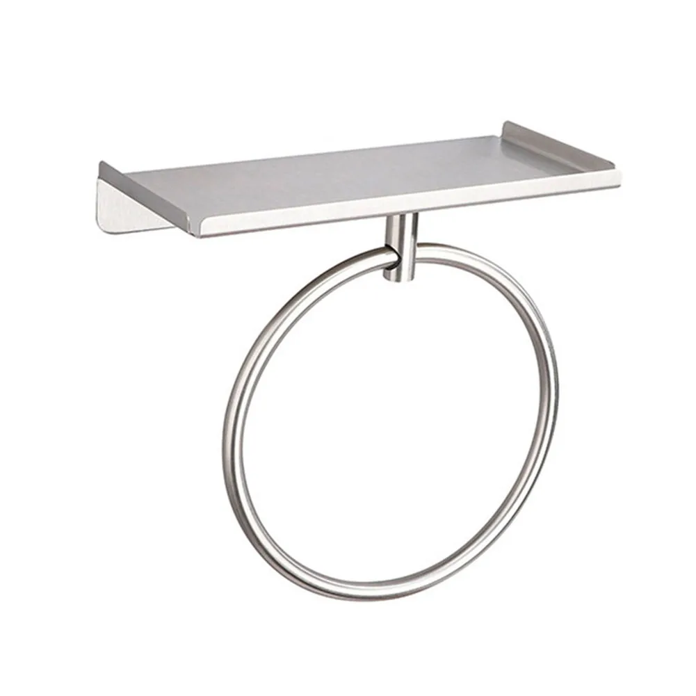 

Stainless Steel Towel Ring for Easy Installation No Drilling Required Space Saving Design for Bathroom and Kitchen Organization
