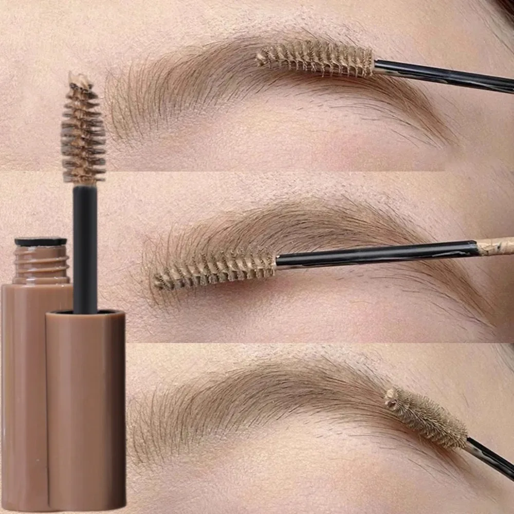 Długotrwały, wodoodporny, odporny na pot i rozmazywanie żel do brwi z efektem odcieniowania, podkreślający kolor i tworzący definiowane kształty brwi.