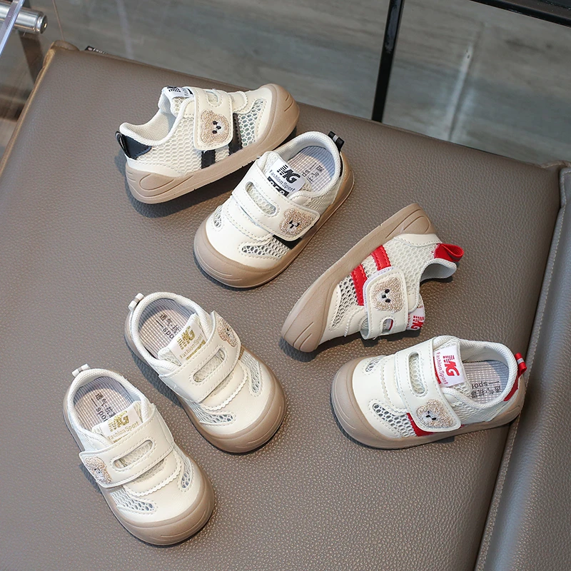 

Летние детские кроссовки 2024, дышащие детские кроссовки из сетчатой ткани, эргономичная обувь на мягкой подошве для маленьких мальчиков и девочек, обувь для малышей