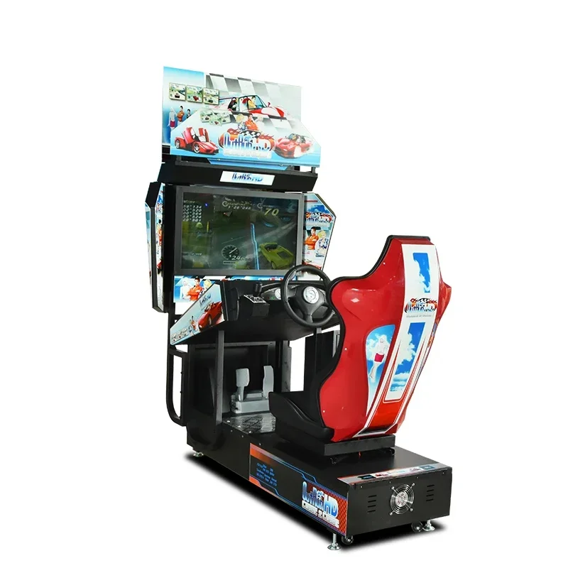 Outrun Coin Operated Adults Driving Simulator Car Racing Games Indoor Amusement Park Center 32 Inch Screen Video Arcade Machine