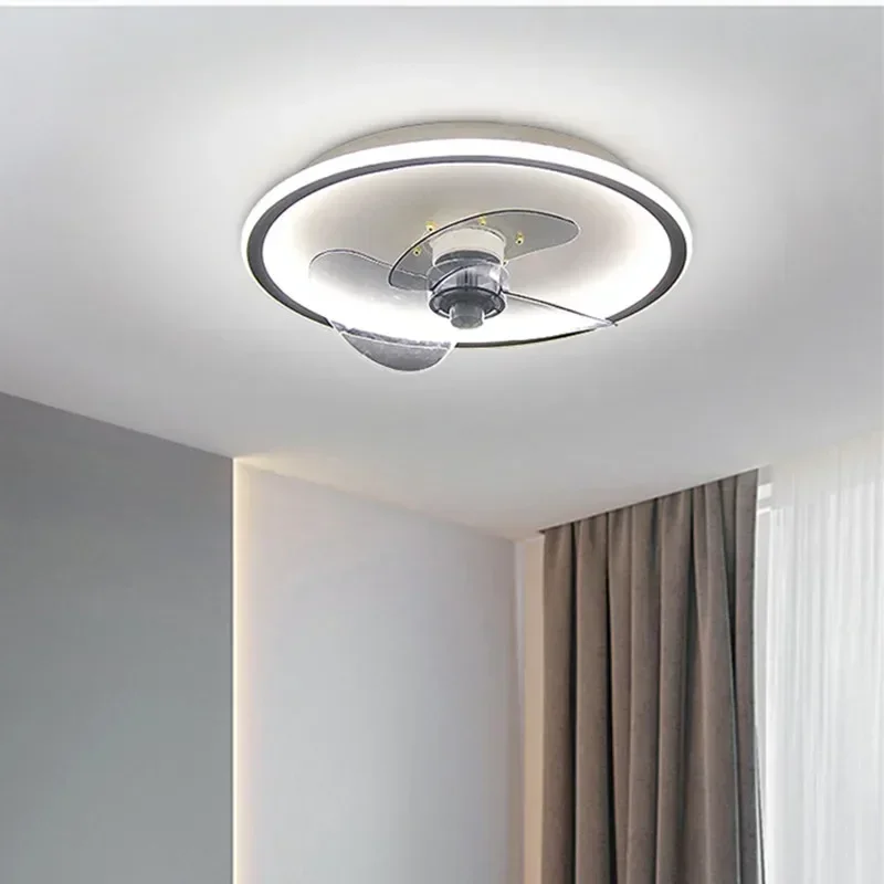 

New Nordic Luxury Living Room Fan Lamp Dining Room Dual Use Fan Light Eye Protection Variable Frequency Ceiling Lighting