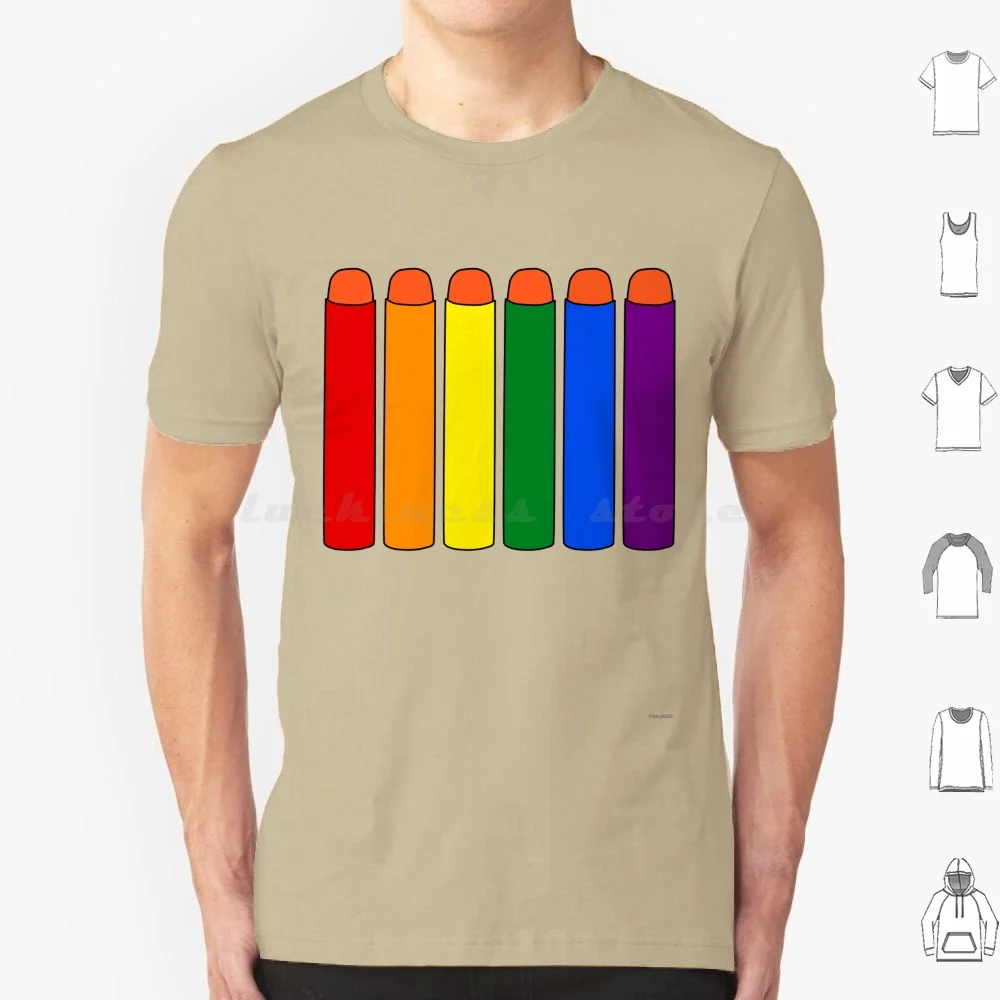 Nerf Style Design-Rainbow Darts T Shirt Men Women Kids 6Xl Nerf Rainbow Nerf Gun Nerf Nerf Nerd