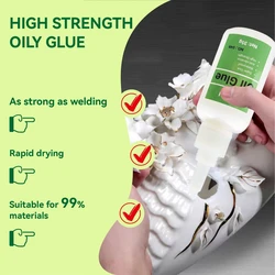 BIGLU Universal Super Glue Mighty Instant Oil Glue for Resin Ceramic Metal Glass Welding High Strength 10g/35g