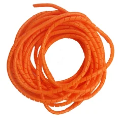 Orange 10M 6mm/8mm/10mm Line Organizer Pipe Protection Flexible Spiral Wrap Winding Cable Wire Protector Cable Sleeve Cover Tub