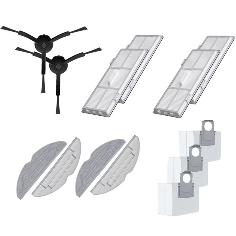 YCOC-роликовая щетка, фильтр, боковая щетка, швабра, мешок для пыли для Roborock S8 Pro Ultra, S8 +, аксессуары для пылесоса