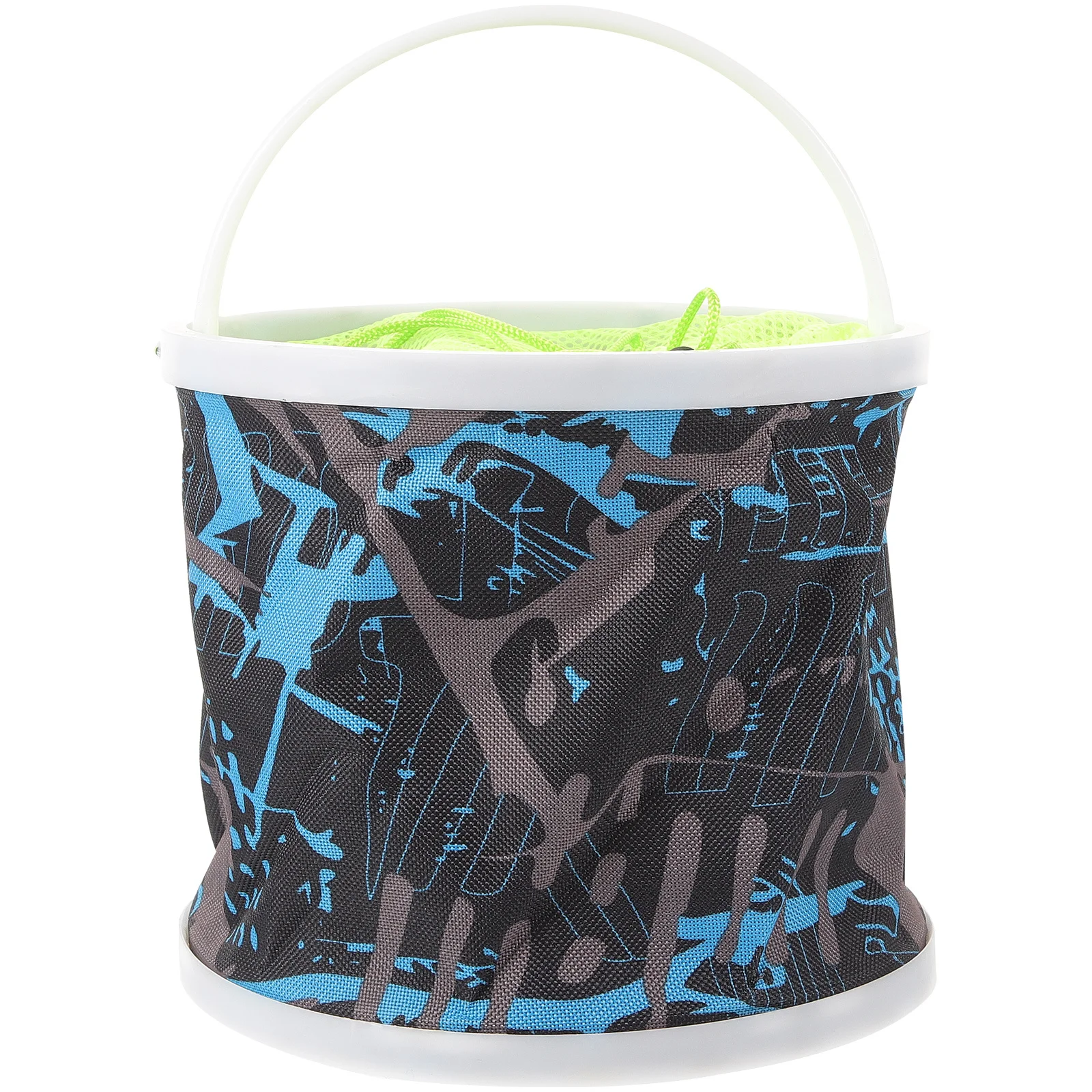 

Foldable Fishing Bucket Portable Collapsible Net Design Large Capacity Outdoor Camping Water Container Multi-Function Live Fish