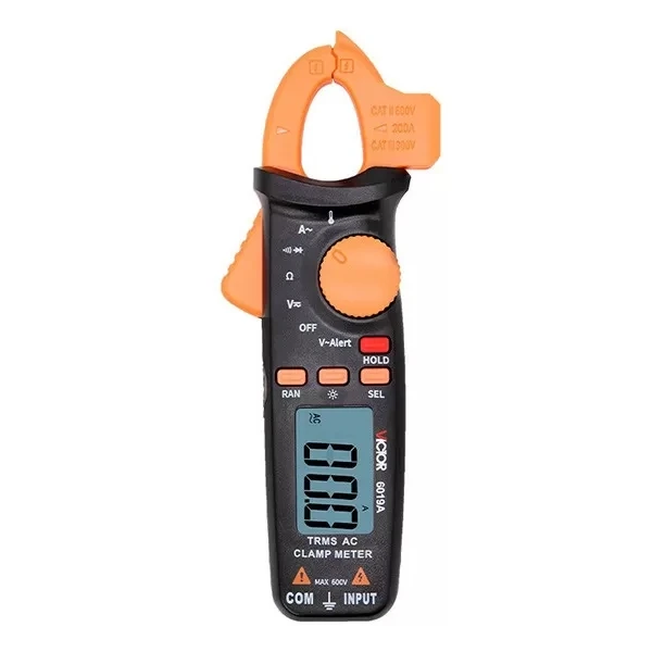 

VICTOR 6019A 600v 600a ac dc clamp meters with NCV test ACV frequency response 45-1000Hz true rms automatic multimeter digital