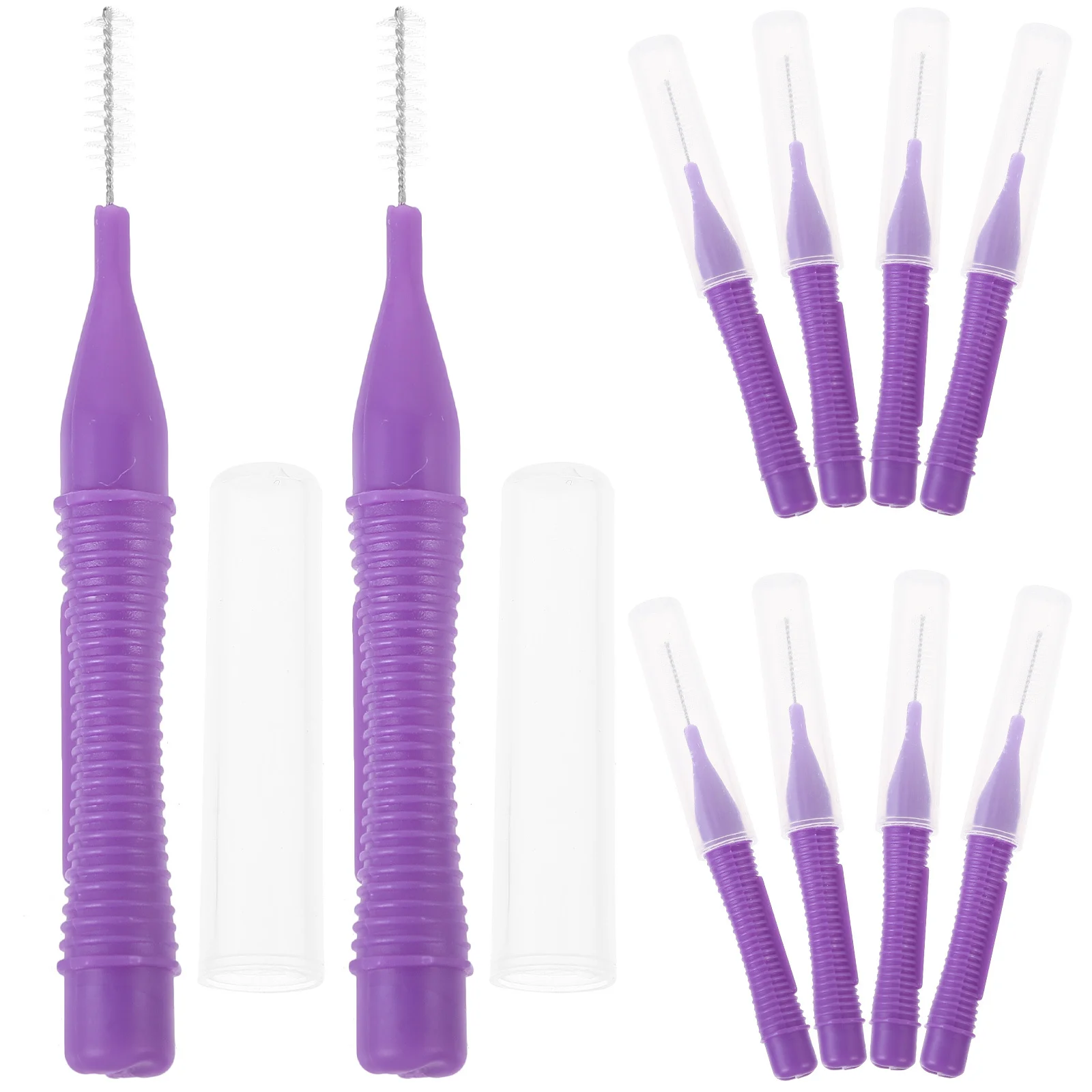

Interdental Brush Cleaners Oral Care Tool Floss Manual Food Debris Purple Toothpick