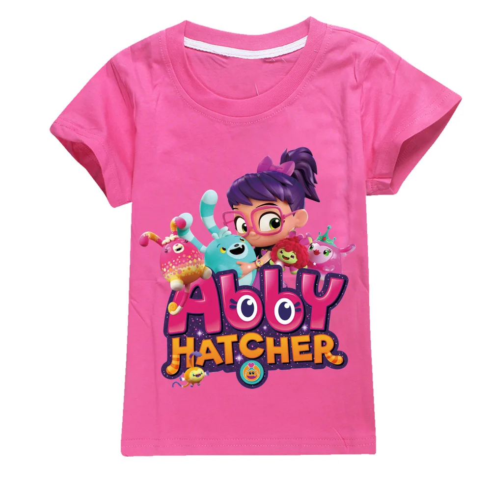 소년 소녀 Abby Hatcher 3D 인쇄 T 셔츠 어린이 만화 Tshirts 어린이 애니메이션 T-셔츠 여름 유아 티셔츠 Camiseta Infantil