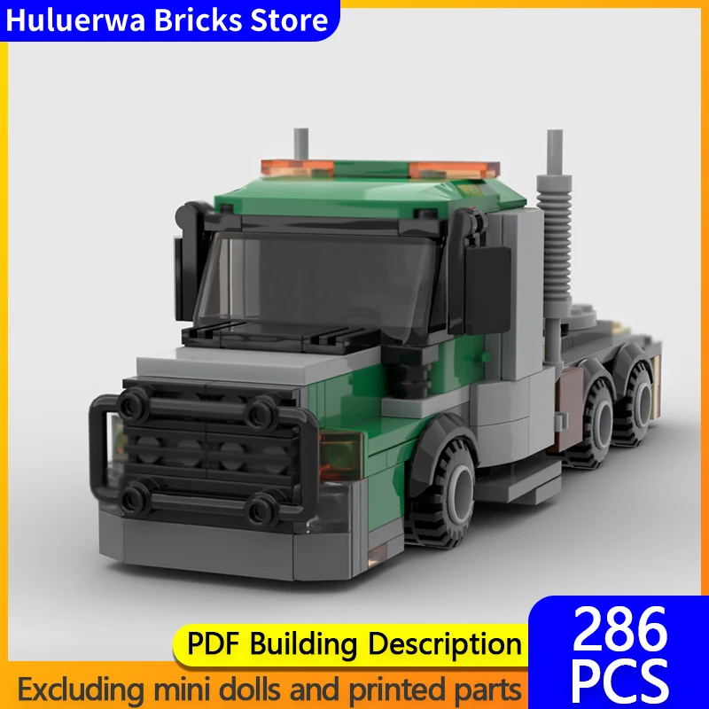 

Speed Hypercar Model MOC Building Bricks Semi Truck With Trailer Modular Technology Gifts Holiday Assemble Children Toys Suit