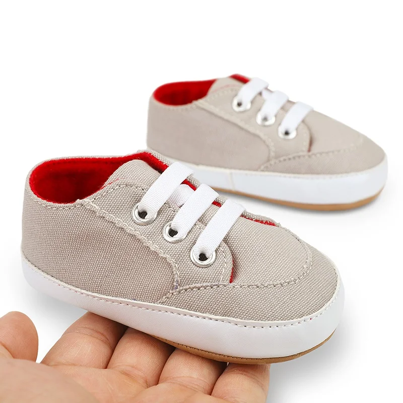 Frühling/Sommer Mode Baby niedlichen Kleinkind Schuhe weich bequem Retro einfarbig Design Sinn weiche Sohle rutsch feste Freizeit schuhe