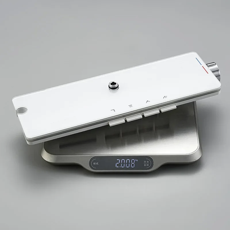 Piano Button Ambient Light Shower System Set Modern s For Bathroom Brass Glass Shelf  Digital Display