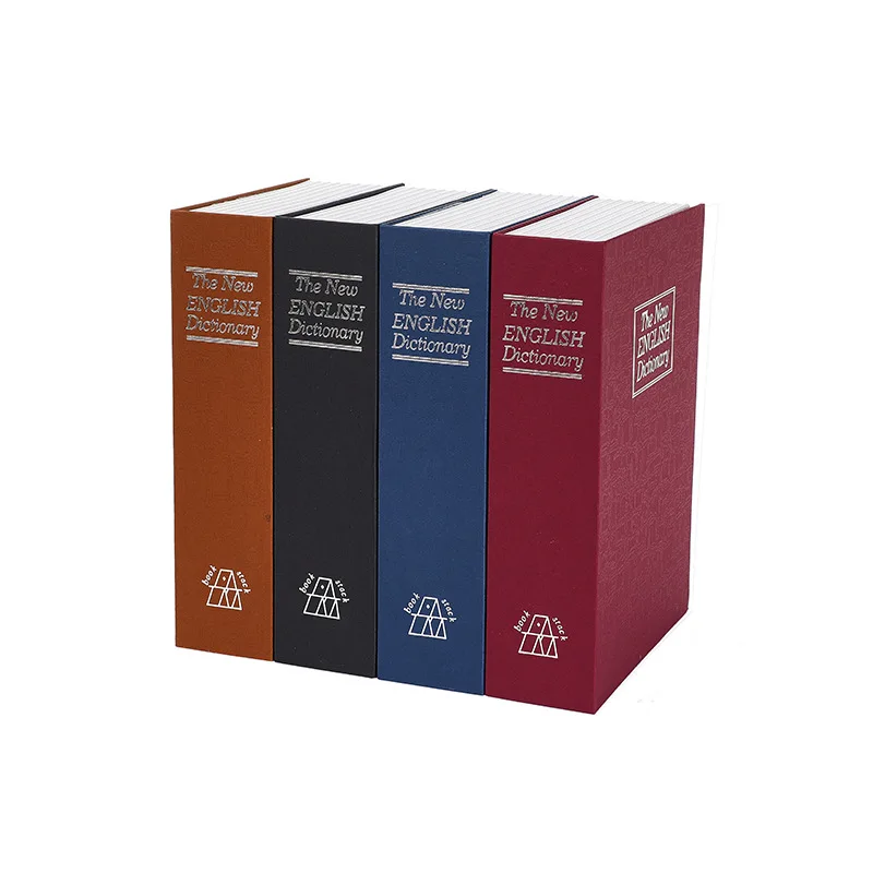 Fabricação profissional pronta para enviar mini livro de dicionário seguro - 4 cores, bloqueio de combinação. Armazenamento oculto com núcleo de aço