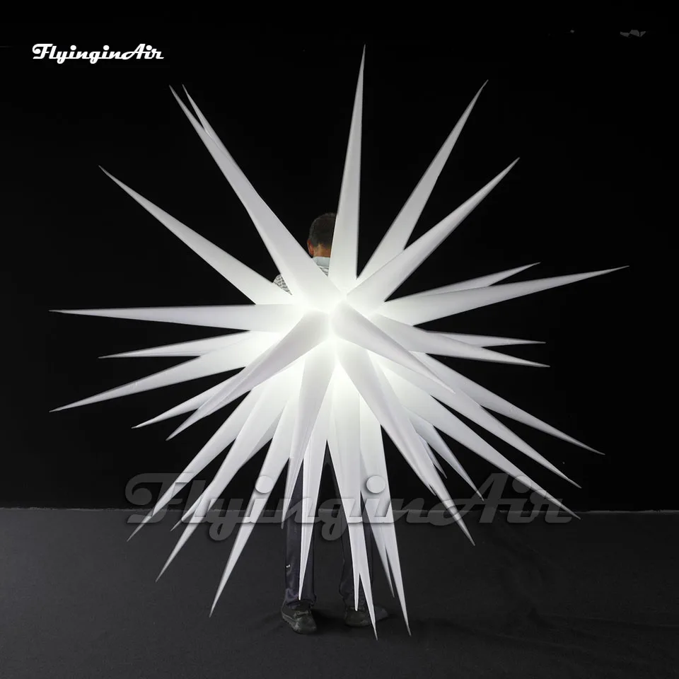 Wonderful Illuminated Walking Inflatable Starlight Parade Costume Carrying Blow Up Star Light Balloon For Event