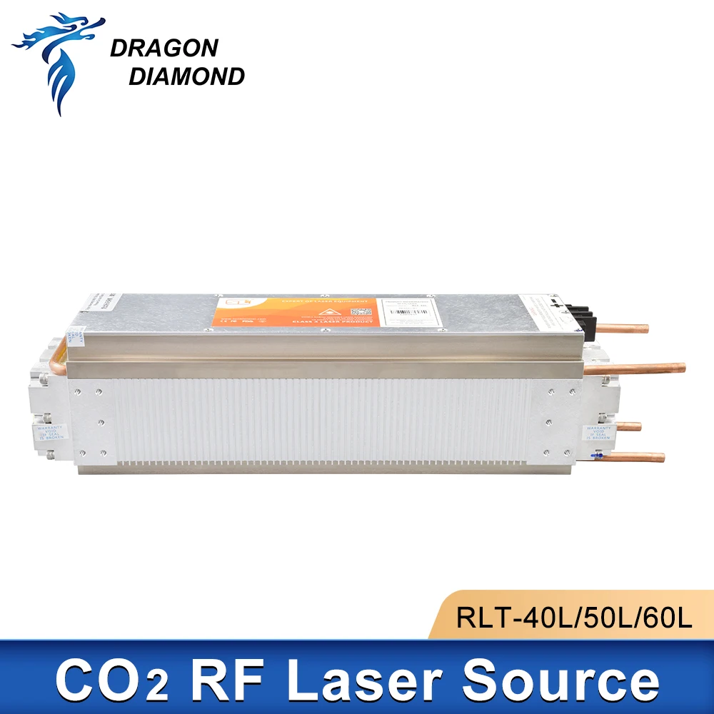 Professional YongLi RF Laser Source RLT-40L/50L/60L 10600um Water Cooling For Co2 Laser Marking Machine