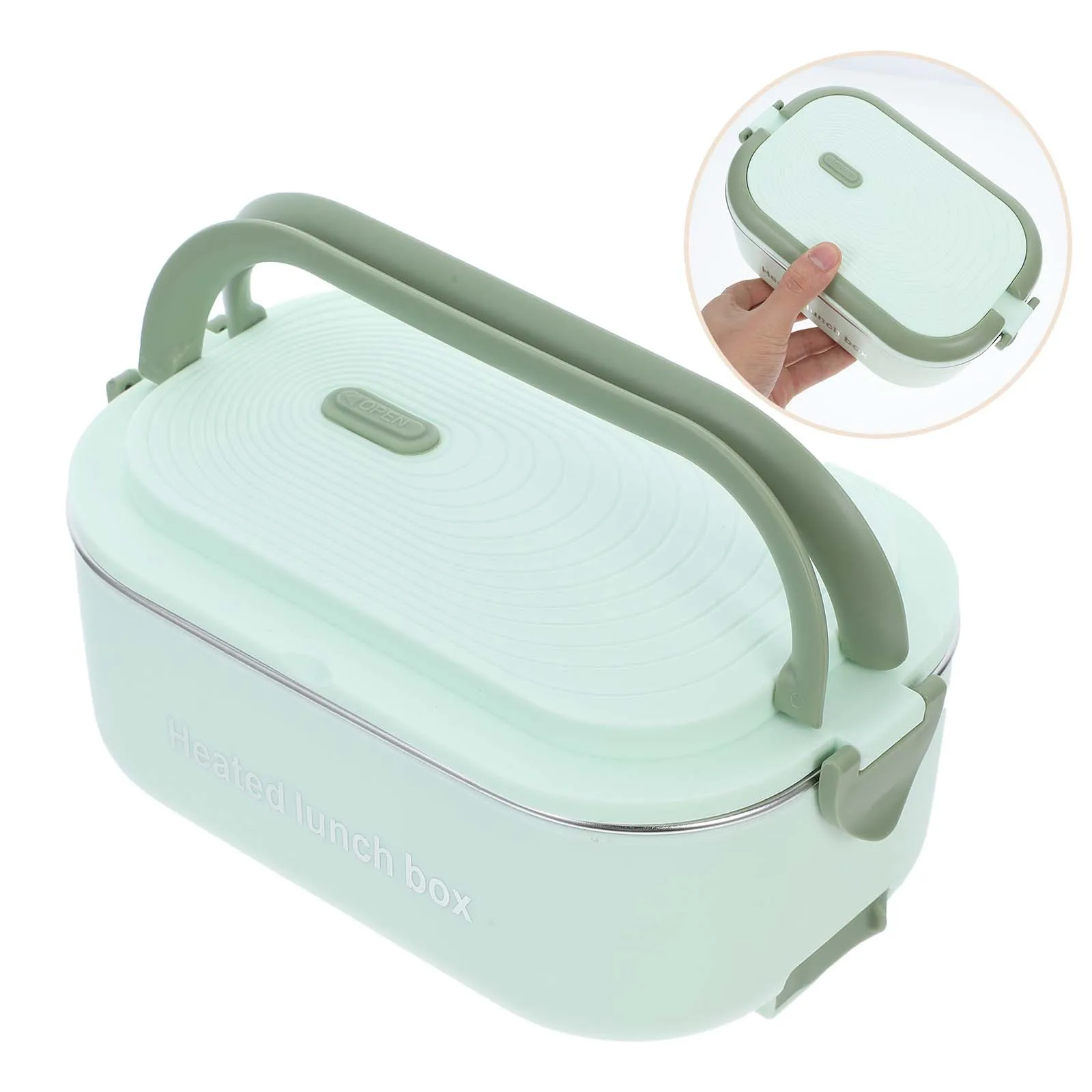 

Stainless Steel Electric Lunch Box Portable Thermal Food Warmer with Compartments for Adults Kids Travel Work Lunch