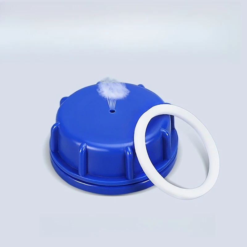 Thickened Plastic Barrel Lid with Self-Exhausting Sealed Breathable Design Chemical Storage Tank Cap Double Oxygenation Feature