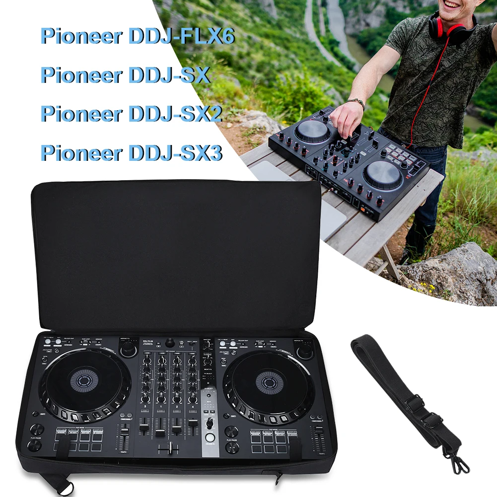 Bolsa de armazenamento portátil, bolsa de ombro antiarranhões, alça de ombro ajustável para Pioneer DDJ-FLX6 DDJ-SX DDJ-SX2 DDJ-SX3