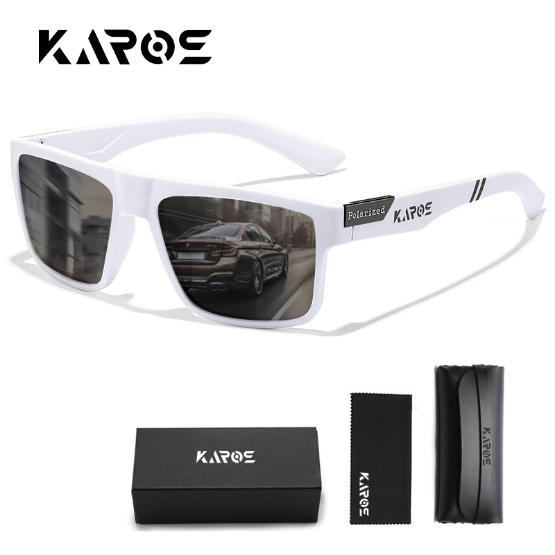 

KAROS Polarized Anti-Glare Sports Sunglasses UV400 Anti-UV Lightweight Men Women Outdoor Hiking Fishing Eyewear with Box YZ2023