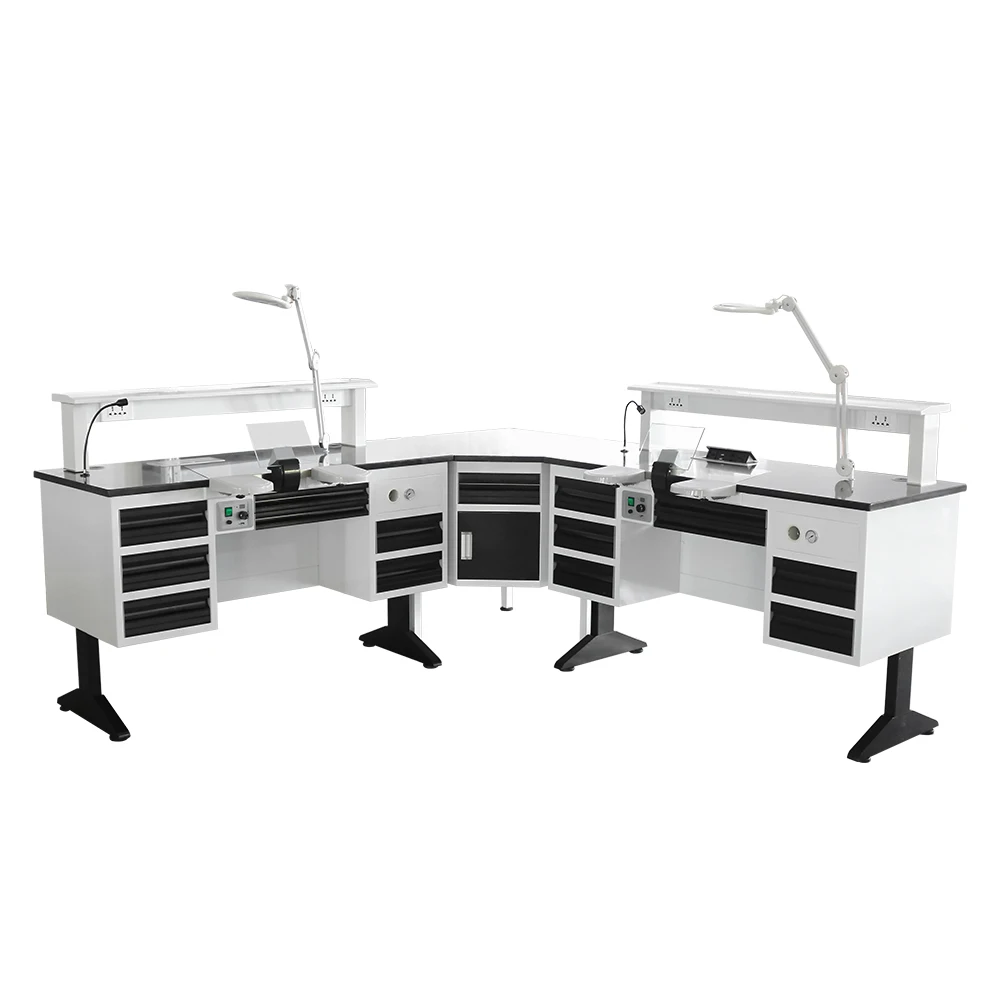 

Jinguang Dental Technician Workbench Double or Single Dental Lab Work Bench Customizable 1M 1.2M 1.4M 1.6M 1.8M