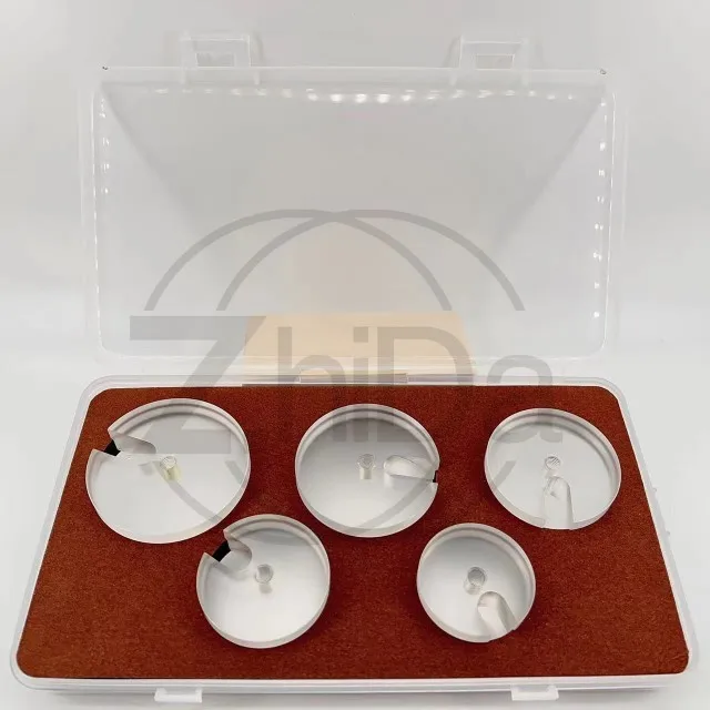 

Watch Repair Tool Kit with Cover Press Machine, Transparent Glue Bowl, Glass Press, Calendar Dial Flat Molds (5 Pack)