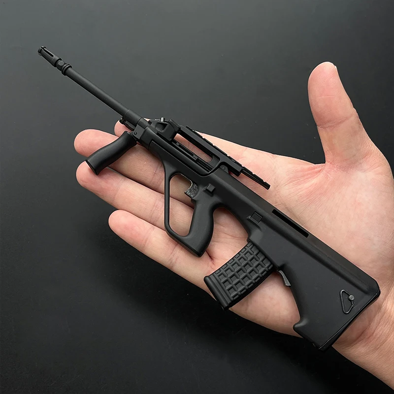 

1:3 Scale Mini Alloy Miniature AUG Toy Gun Model AUG Diecast ABS DIY Build kit