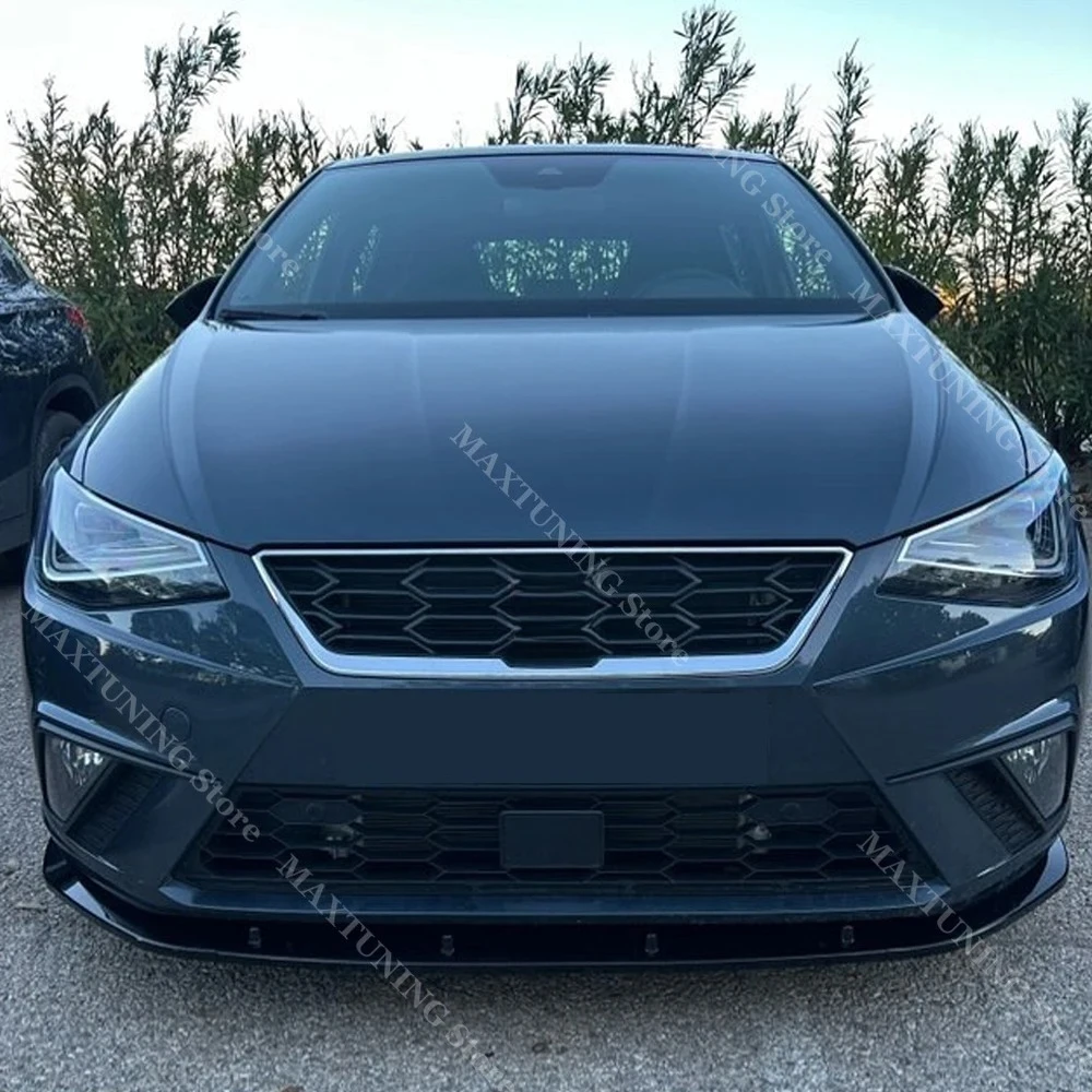 

Сплиттер переднего бампера для Seat Ibiza 2017-2024 MK5 FR/Standard 3 шт. ABS передний диффузор для губ, спойлер, крышка Canard, накладки, комплект кузова
