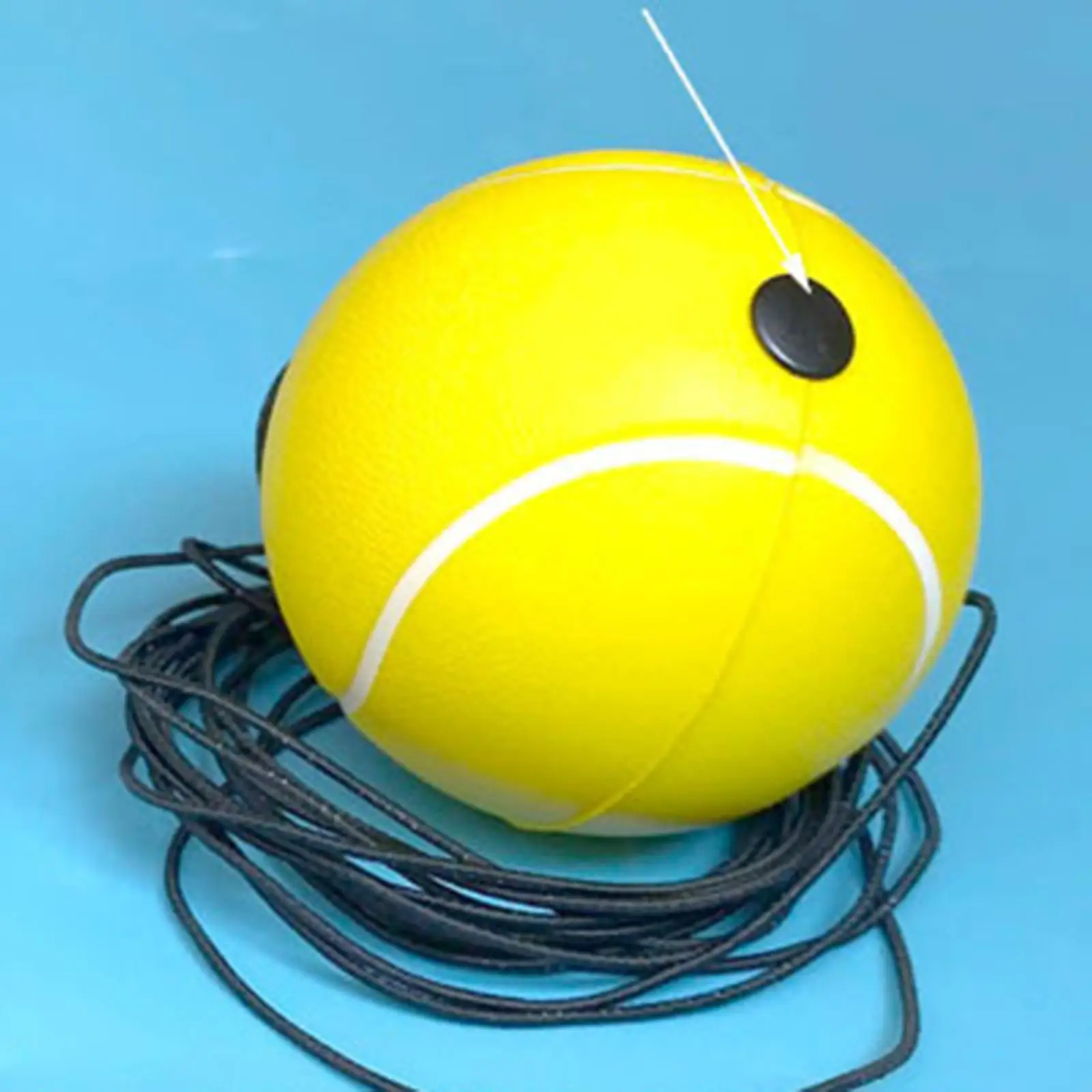 

Durable Tennis Trainer Ball with Cord Tool Tennis Trainer Ball 63mm Replacement Training for Practice Beginner Players