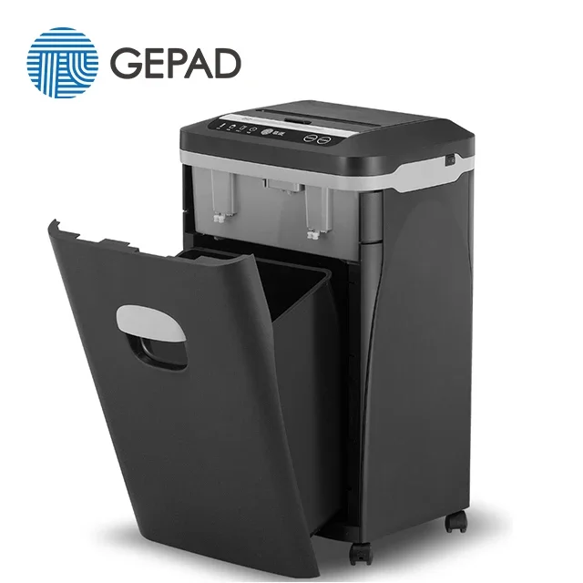 Portable office shredder for paper, fragile card crosscutting detachable function manual/electric options