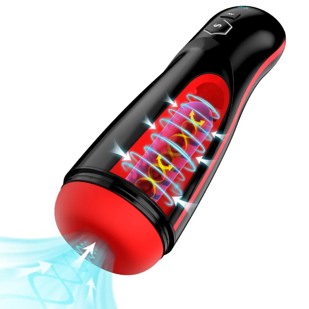 Automatic Male Mastubator Vibration Blowjob Machine for Men Masturbation Cup Sex Toys Adult Goods for Men Masturbate Supplies