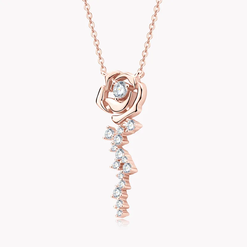 

Розовое ожерелье подарок на день Святого Валентина