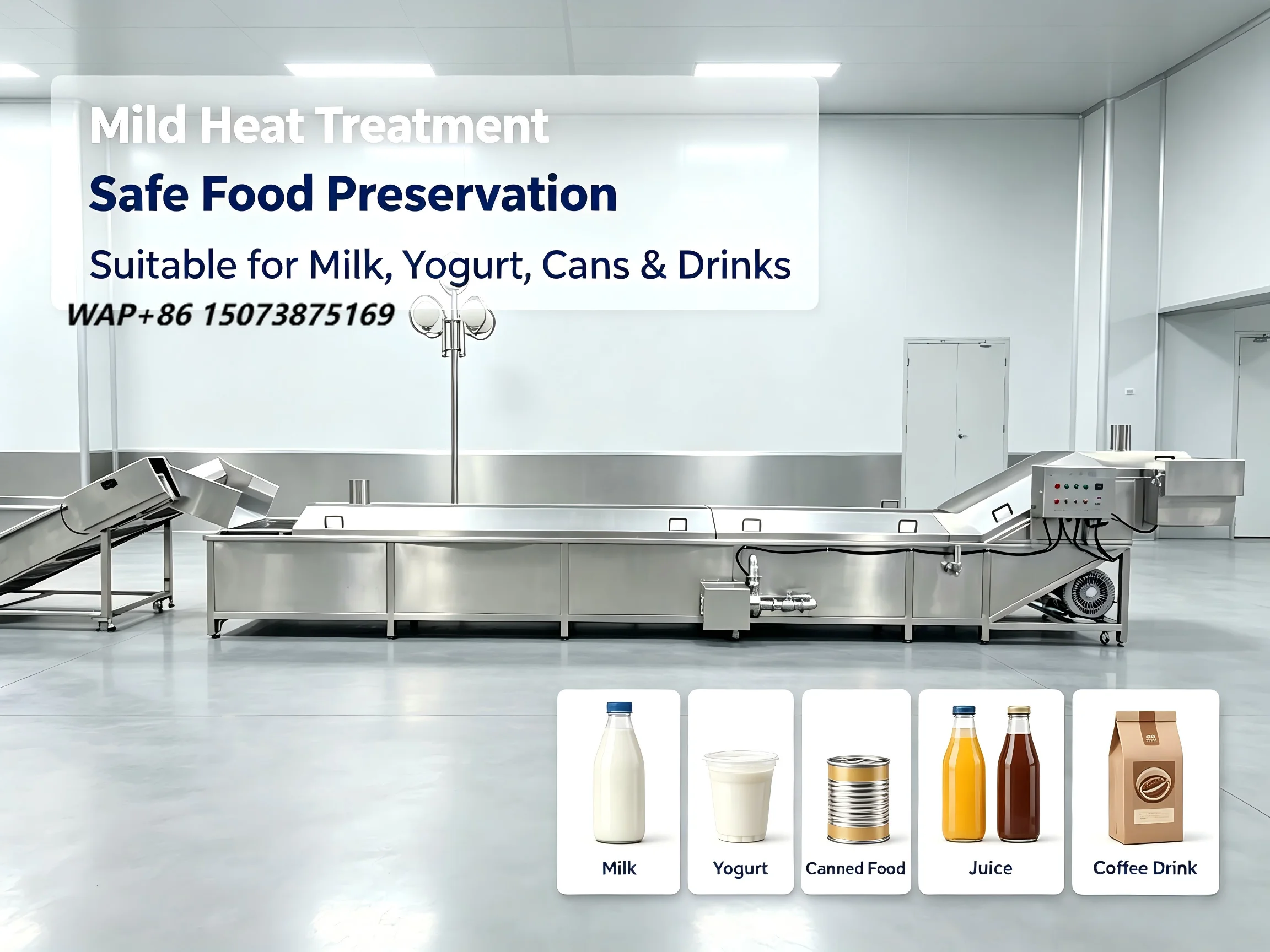 Zhiyunda Commercial High Automatic Pasteurizer Packaging Bags Sterilization Milk Beverage Juice Vegetable Customizable