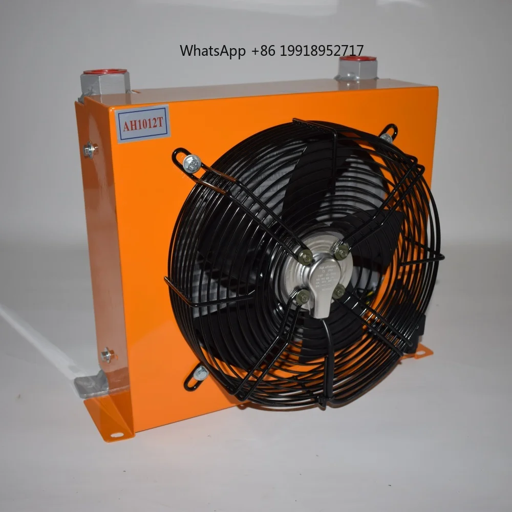 Hydraulic Air Cooler 100L/min AH1012T-CA DC12V AC220V Air-Cooled Oil Radiator for Fuel Tank Cooling Fan