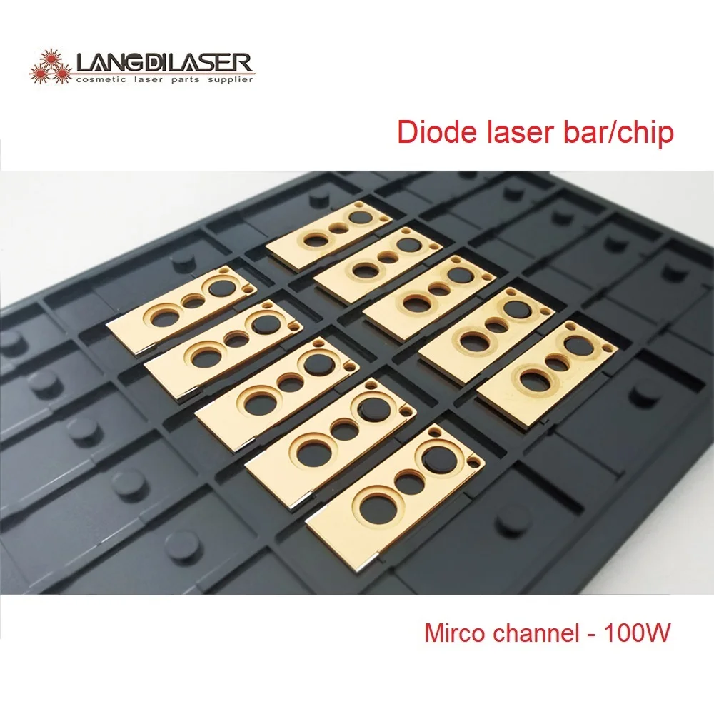 Micro Channel Diode Laser Bar / Diode Laser Chip / 808 & 810nm MI Laser Bar /  Power : 100W/each