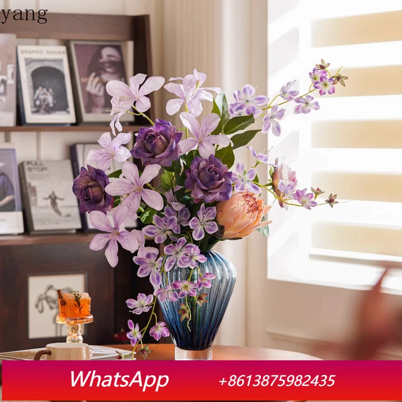 

CX simulated flower light luxury high-end entrance living room dining table decoration ornament