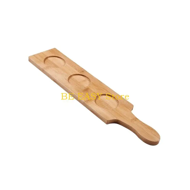 Plateau stockage Tequila E28F, plateau service boissons en bois, présentoir verres à Shot avec 6 trous pour