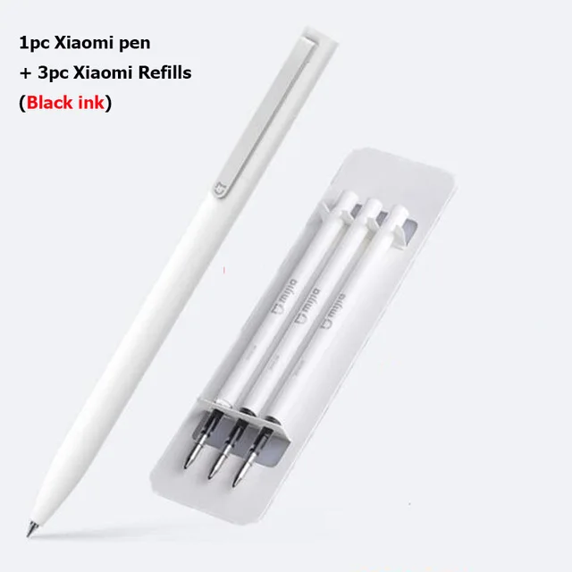 Original Xiaomi Mijia Refills for Xiaomi Sign Pens Replaceable Refills Smooth Switzerland Refill Japan Black Ink For Mi Pens