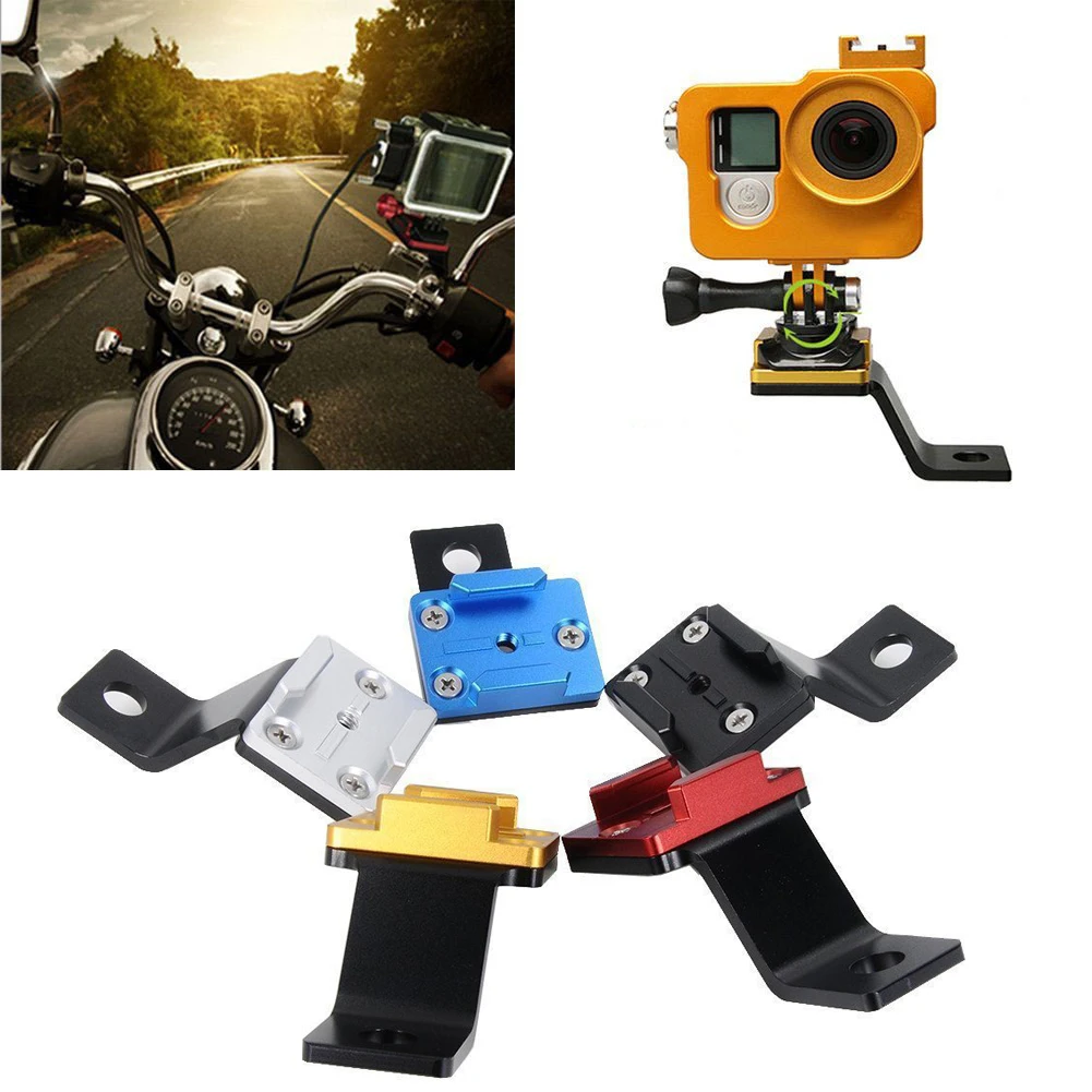 

Metal Motorcycle Rearview Mirror Mount Quick Release Base for GoPro Xiaomi Yi Insta360 SJCAM Action Camera Accessories