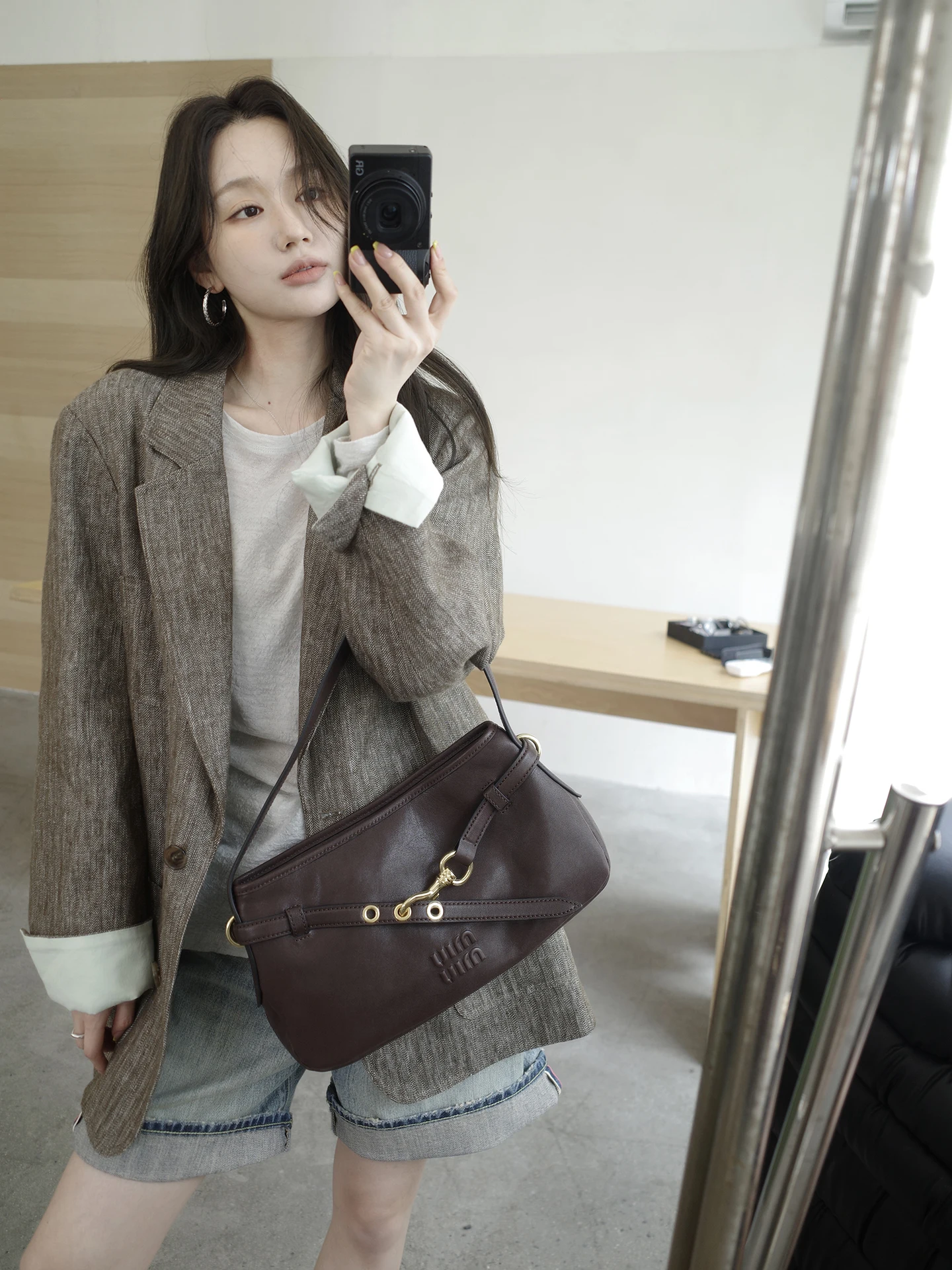 

Костюм из эко-хлопка и льна Camelux: высококачественный, из чистого хлопка, с цветным плетением, женский, деловой повседневный, дизайн пиджака-кейт