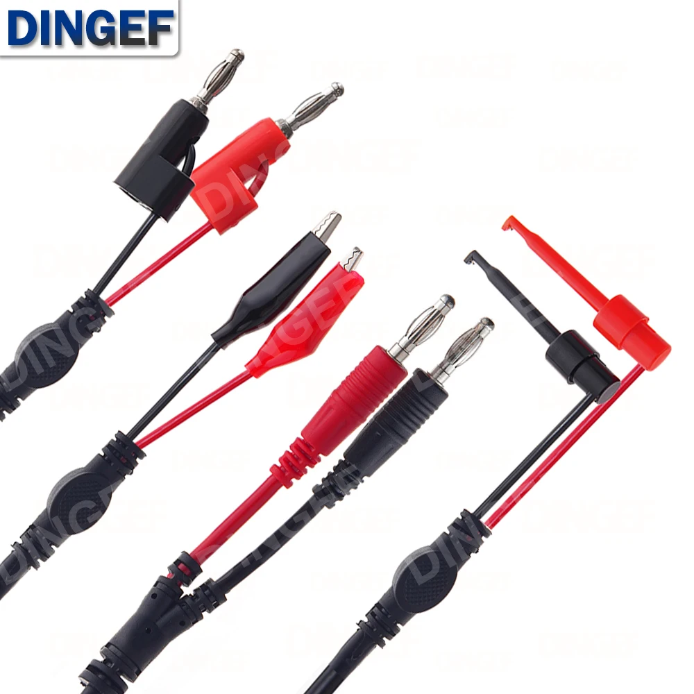 Prise mâle BNC vers fiche banane empilable de 4mm, pince Crocodile, sonde de plomb, test Q9, câble Mult, 50ohm RF Coaxial Tangerrf