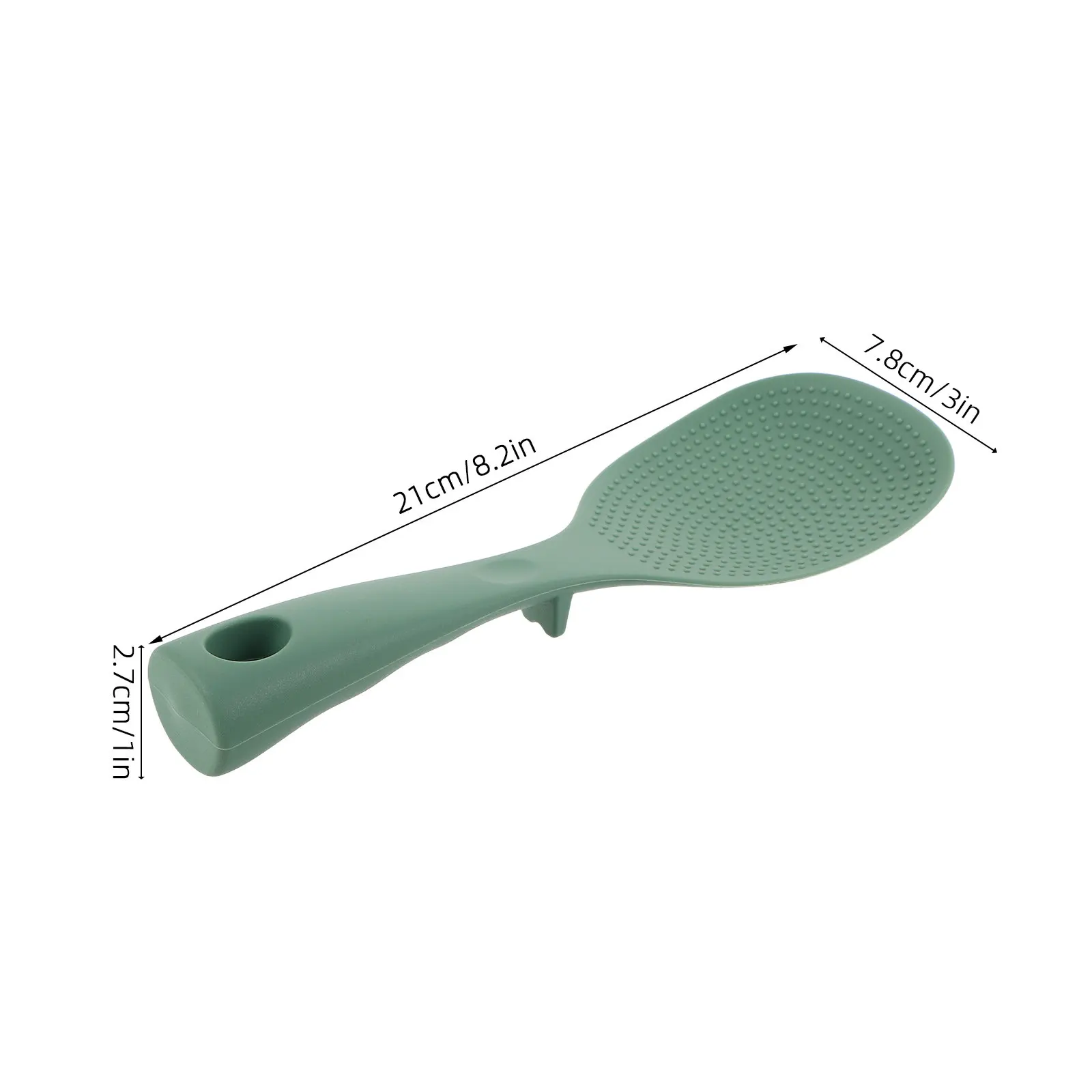 4pcs Silicone Rice Paddle – Non-Stick, Heat-Resistant, Long Handle, Self-Standing Serving Ladle for Kitchen