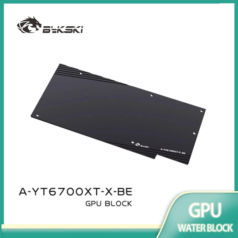 Bykski A-YT6700XT-X GPU Water Block Use for Yeston RX6700XT Graphics Card Cooled/full Coverage with Backplane Radiator Coolling