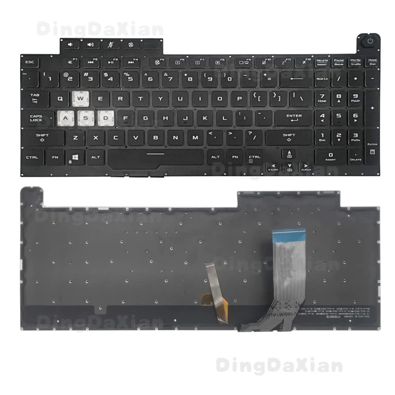 

Клавиатура для ноутбука ASUS ROG Strix G713 с RGB-подсветкой, замена, раскладка US