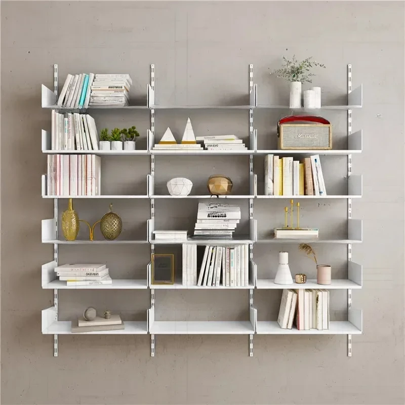 Estante moderna para sala de estar, Metal Display, Magazine Rack, Wall Rack, Escritório, Biblioteca, Móveis